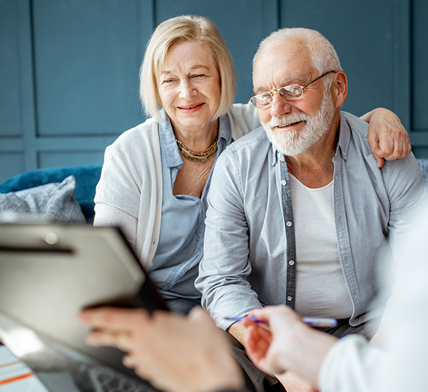 Photo of elderly couple